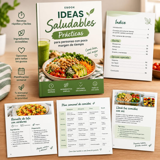 Comer saludable para quienes tenemos poco tiempo
